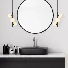 Aydinlatmadunyam Sarkit BlackWhite Domino-11047