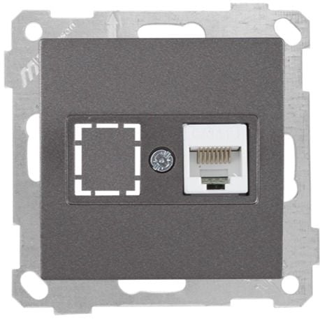 Mutlusan Data Prizi 1*Rj45  Cat5E  Füme - 2100 136 0195