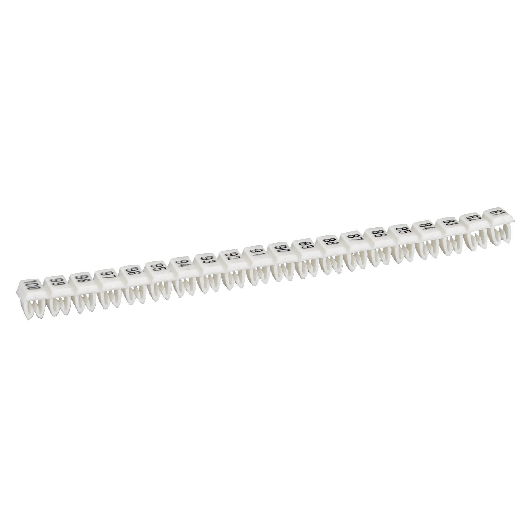 Legrand  CAB 3  01 ile 20 arası hazır rakamlar 1.5 ile 2.5 mm2 kesitli kablo ve klemensde LEG-038160