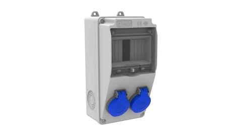 Bemis  1/16A. 220V. 2 Ad. Ön Prizli IP44 BD1-2202-0000