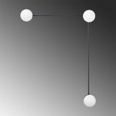 Aydinlatmadunyam Aplik BlackCream Domino-11048