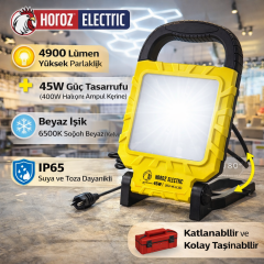 Horoz 068-015-0045 Proport-45 45W 6400K 220-240V Katlanabilir Port. Prj
