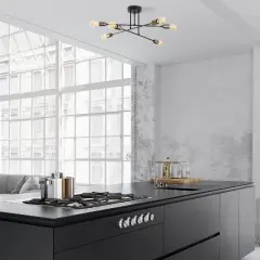 Aydinlatmadunyam Plafonyer Black Fleur-Nua-1501
