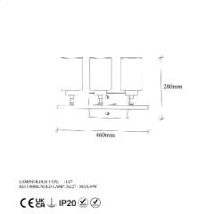 Aydinlatmadunyam Aplik BlackGold Yensuk-13124