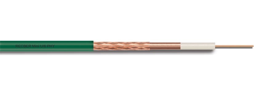 Reçber Mini U/6 PHY-PVC Cu/Cu 75 Ohm Fiziksel Köpüklü PVC Kılıflı Koaksiyel Kablo