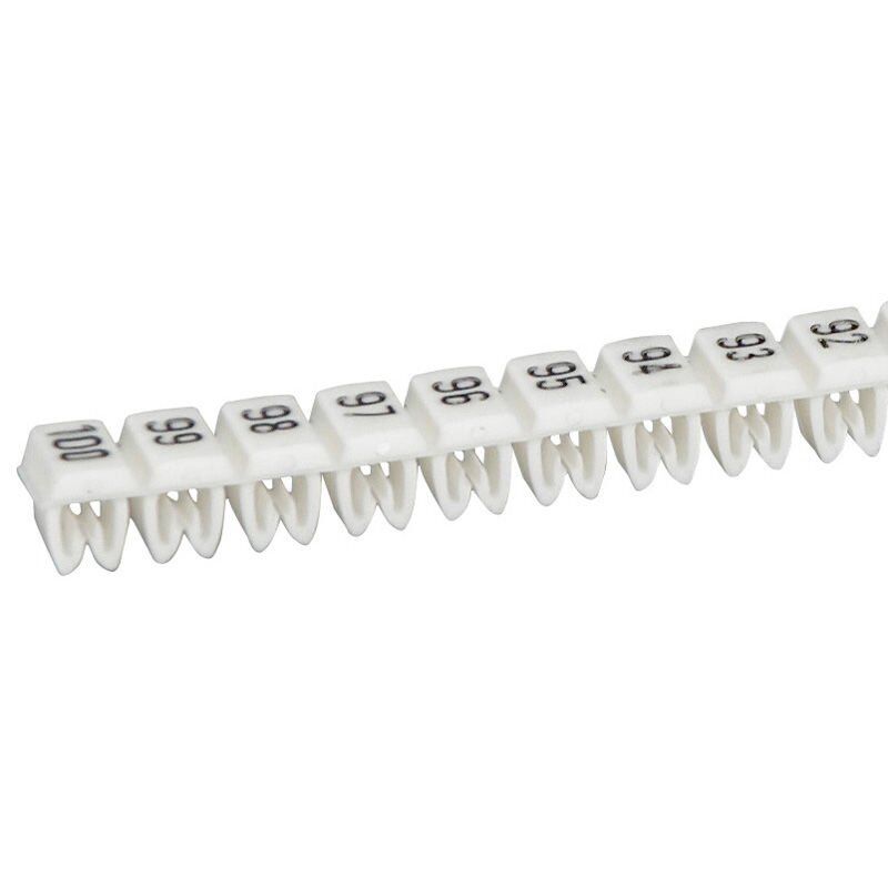 Legrand  CAB 3  61 ile 80 arası hazır rakamlar 1.5 ile 2.5 mm2 kesitli kablo ve klemensde LEG-038163