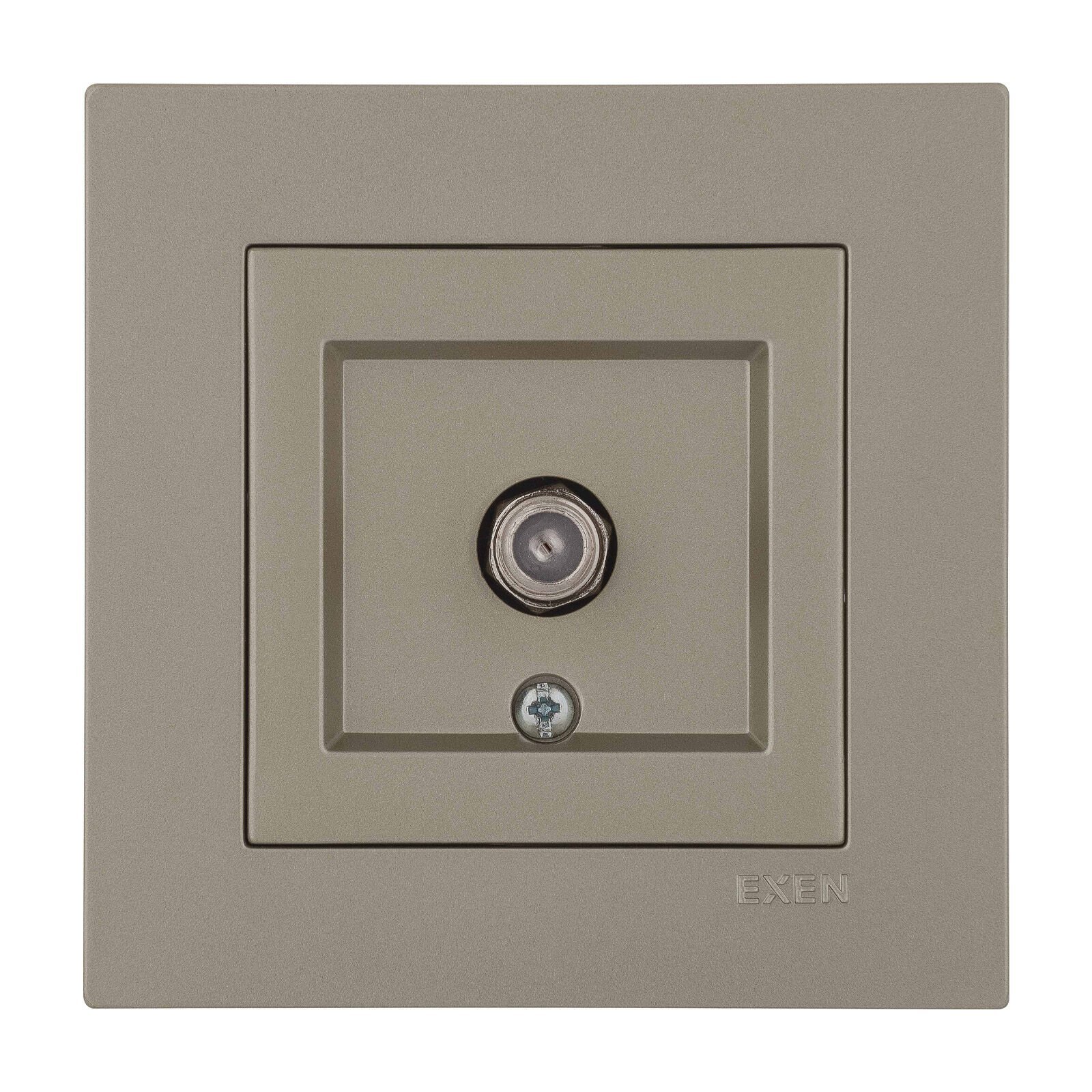 Exen Karell Titanyum Uydu Prizi (F Konnektör) Komple Takim