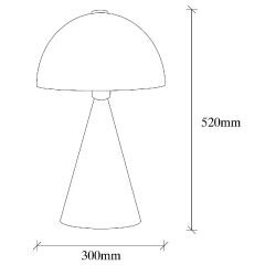 Aydinlatmadunyam Masa Lambasi White Dodo-Num-5052