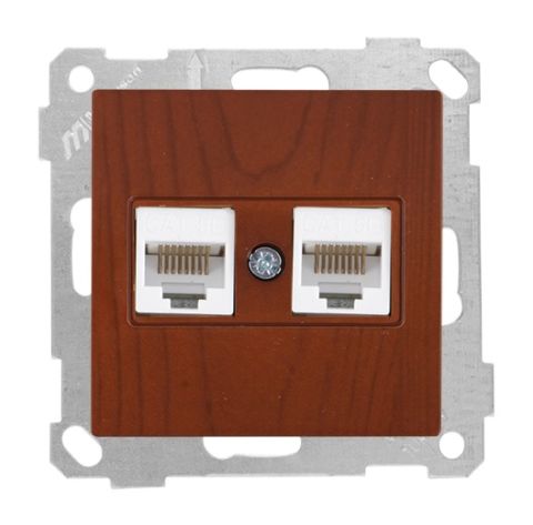 Mutlusan Data Prizi 2*Rj45  Cat5E  Kiraz - 2100 138 0156