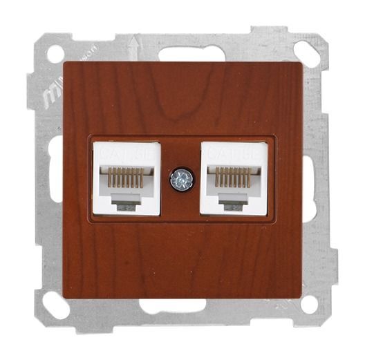 Mutlusan Data Prizi 2*Rj45  Cat5E  Kiraz - 2100 138 0156
