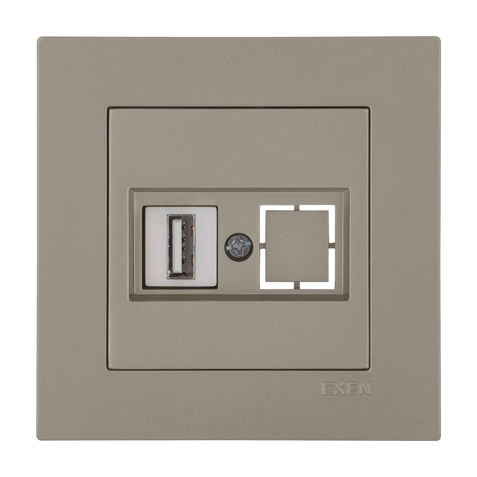 Exen Karell Titanyum Usb Prizi Jakli (Sarj Edemez) Komple Takim