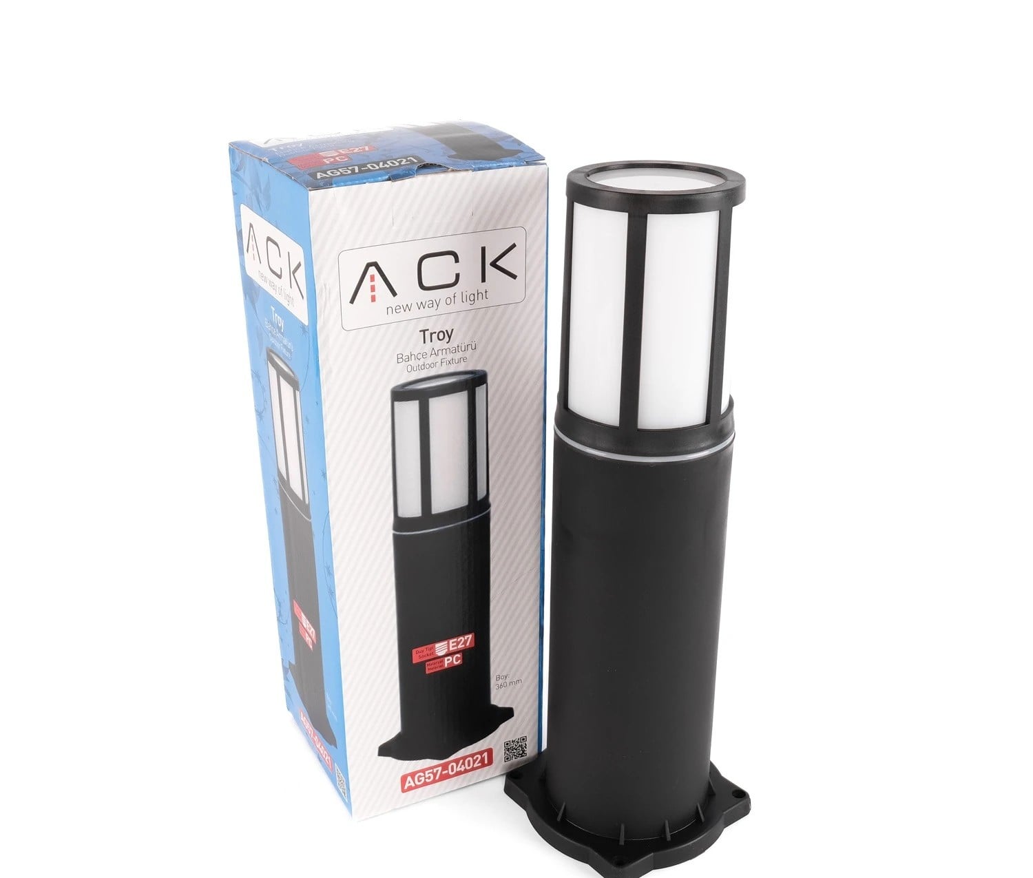 ACK Troy Bahçe Armatürü E27 Duy 360Mm AG57-04021 en uygun fiyatlı satıcı