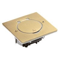 Legrand  Bronz IP44 IK08 korumalı donatılabilir tekli kare döşeme prizi LEG-089710