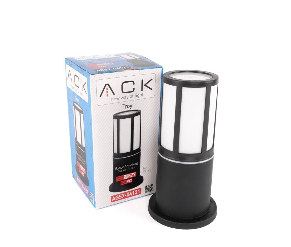 ACK Troy Bahçe Direk Armatürü E27 Duy 230Mm AG57-04121