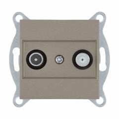 Exen Titanyum Modül+Kapak  Tv-Sat Prizi Geçisli