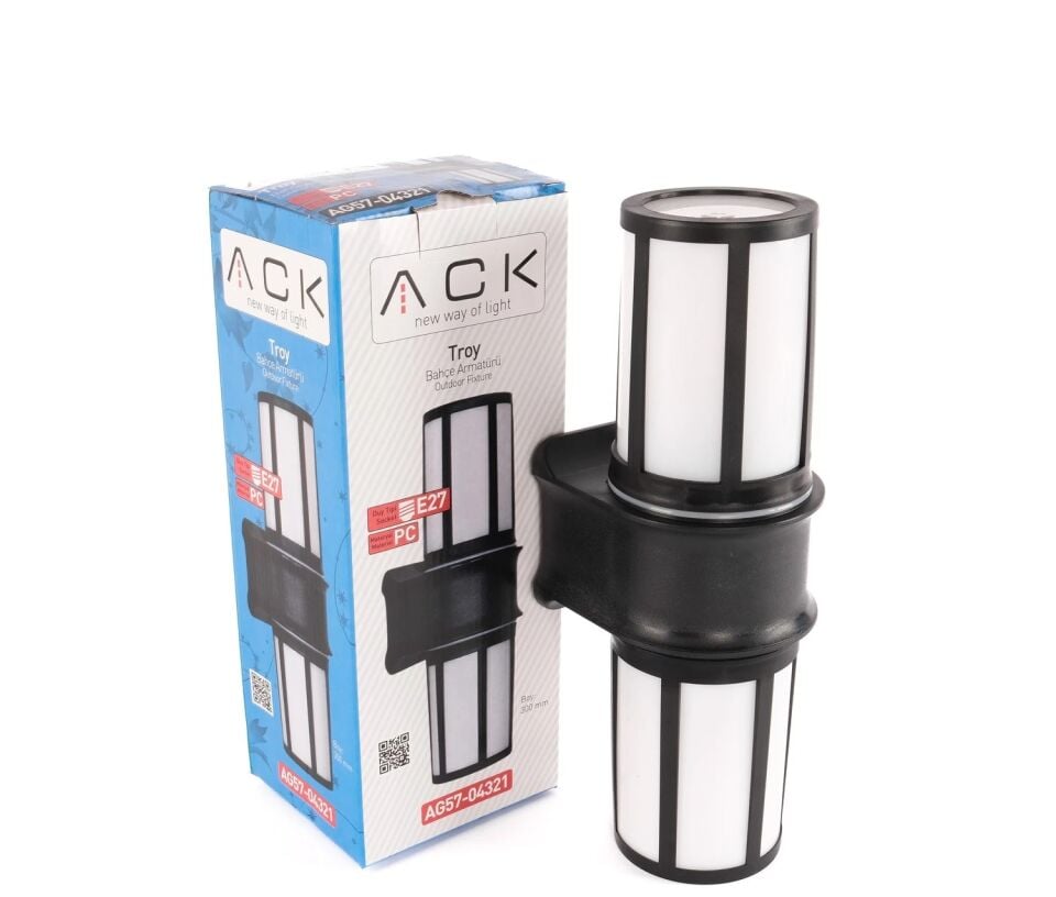 ACK Troy Bahçe Duvar Apliği E27 Duy 300Mm AG57-04321