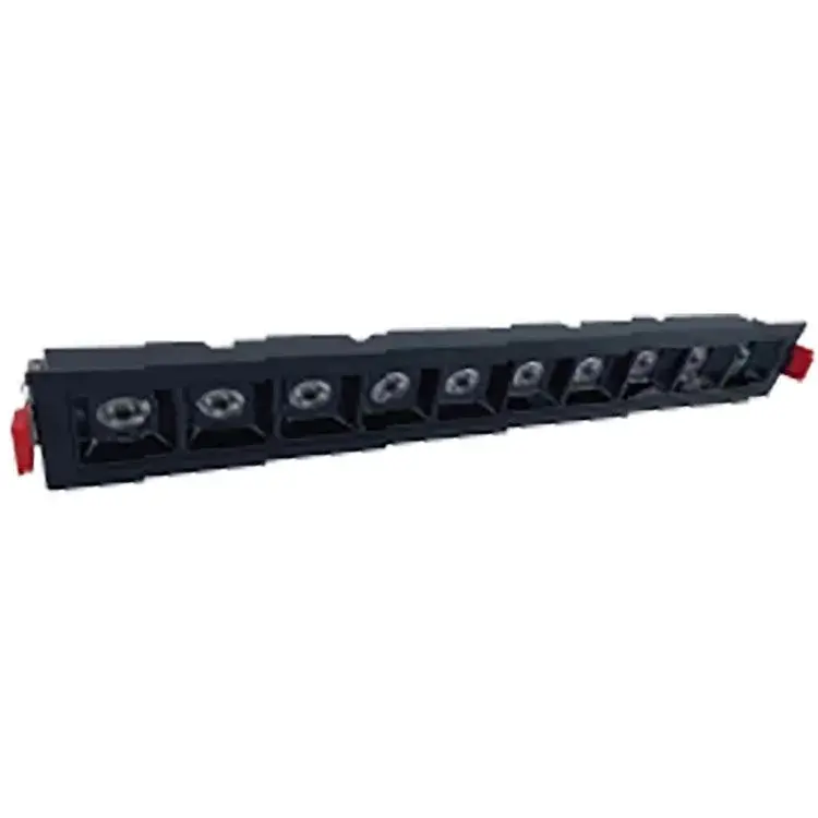 Kda851 Mercekli Linear Armatür Sıva Altı  Siyah Kasa 20W Beyaz Incı