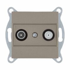 Exen Titanyum Modül+Kapak  Tv-Sat Prizi Sonlu