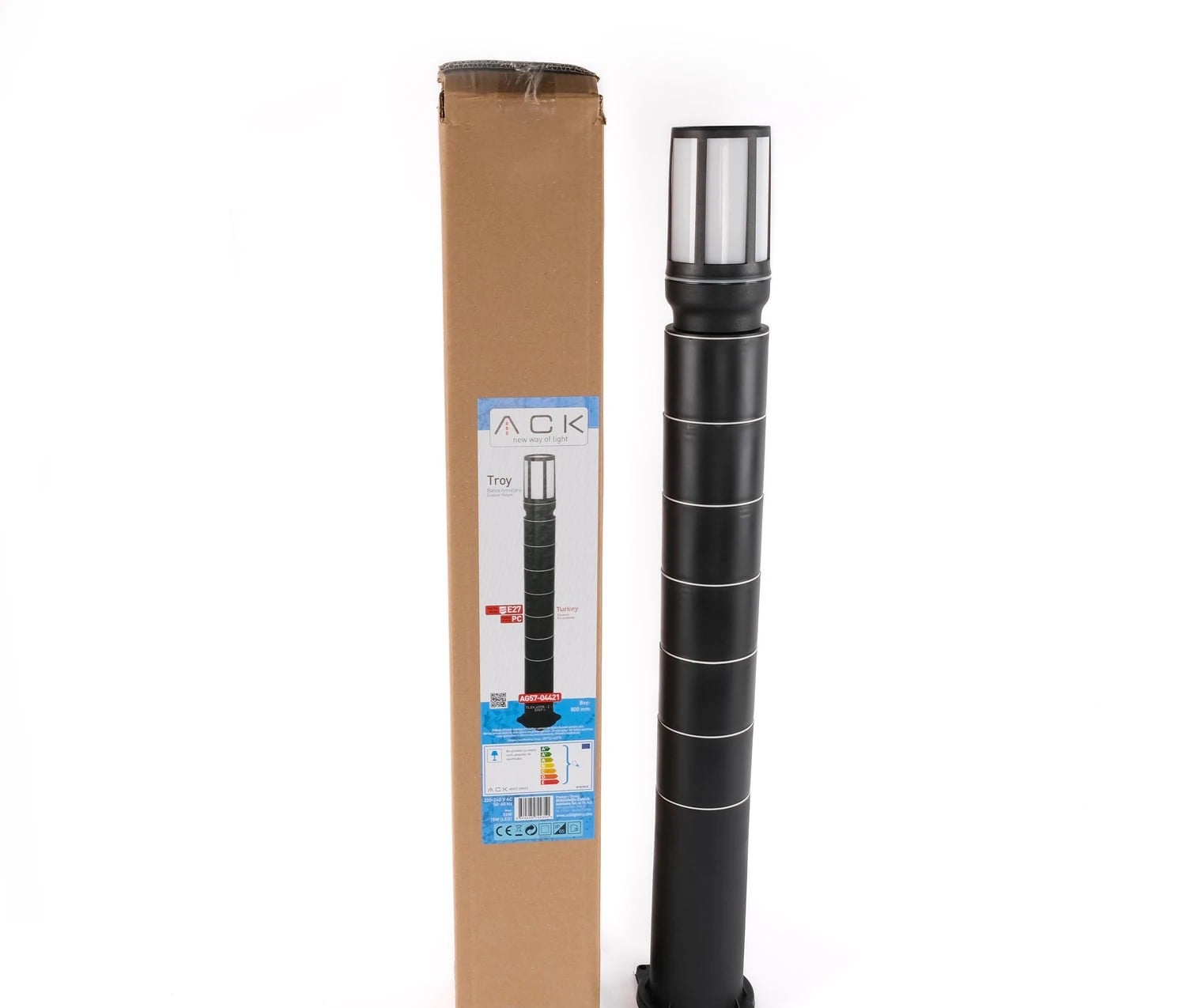 ACK Troy Bahçe Direk Armatürü E27 Duy 800Mm AG57-04421 en uygun fiyatlı satıcı