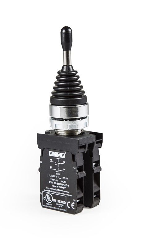 Emas C Somunlu Metal Joystik 4 Poz Kalıcılı - CM707DJ40