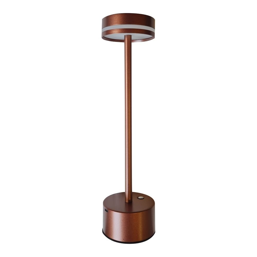 Forlife - Göksu Şarjlı Brown Led Masa Lambası 6500K-3200K - FL-8065