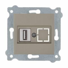 Exen Titanyum Modül+Kapak  Usb Prizi Jakli (Sarj Edemez)