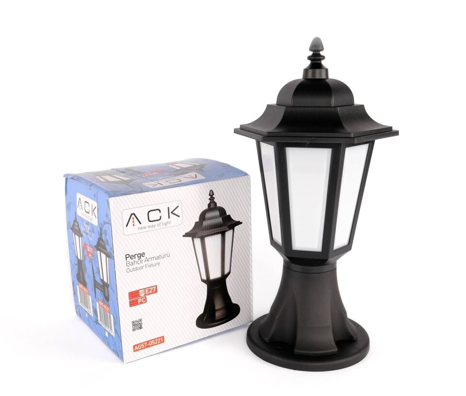 ACK Perge Pc Bahçe Set Üstü Armatür E27 Duy 420X160Xmm AG57-05221