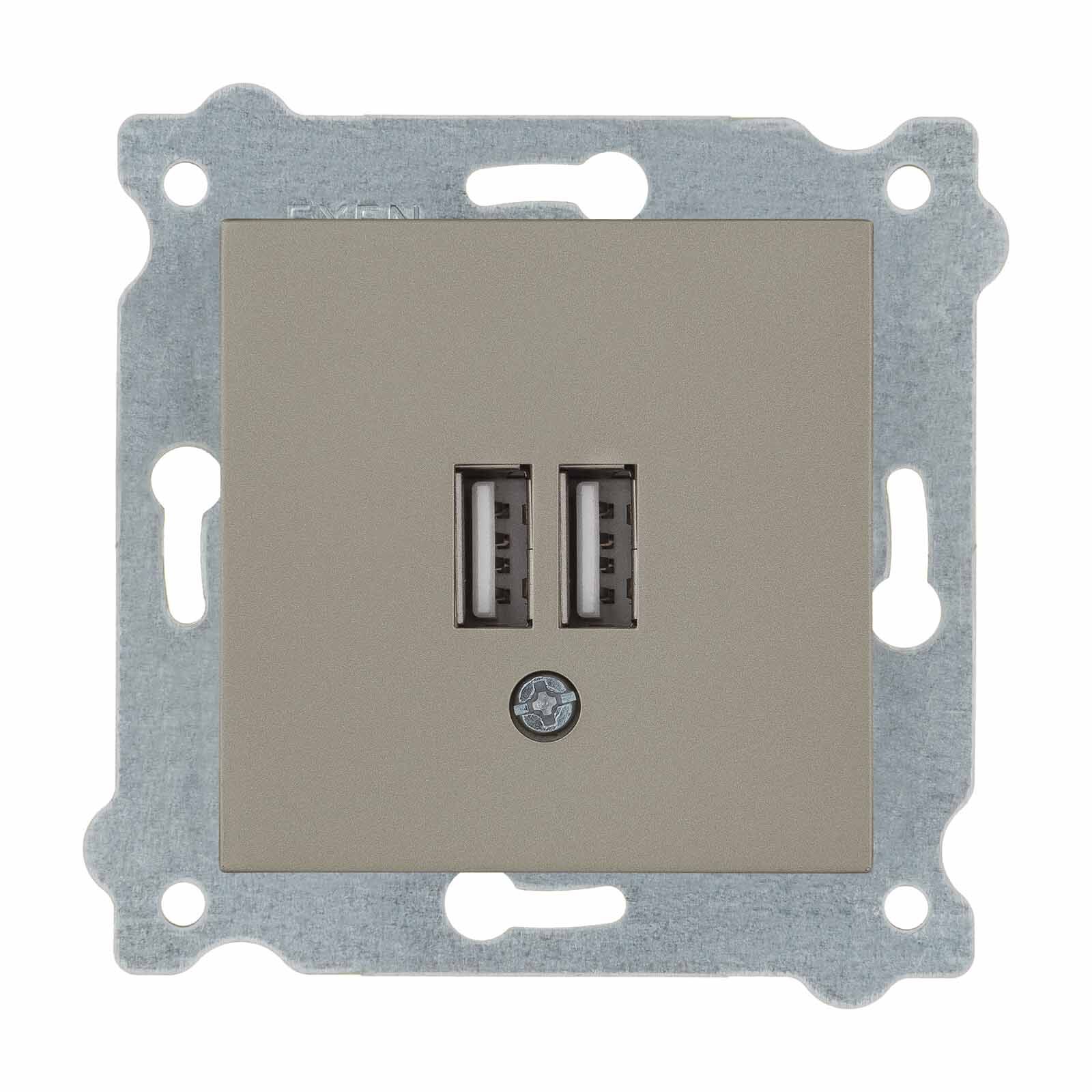 Exen Titanyum Modül+Kapak  2X Usb Sarj Prizi