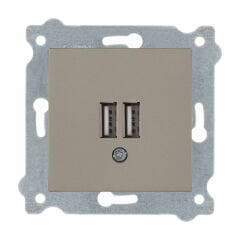 Exen Titanyum Modül+Kapak  2X Usb Sarj Prizi