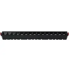 Kda852 Mercekli Linear Armatür Sıva Altı  Siyah Kasa 30W Ararenk Incı