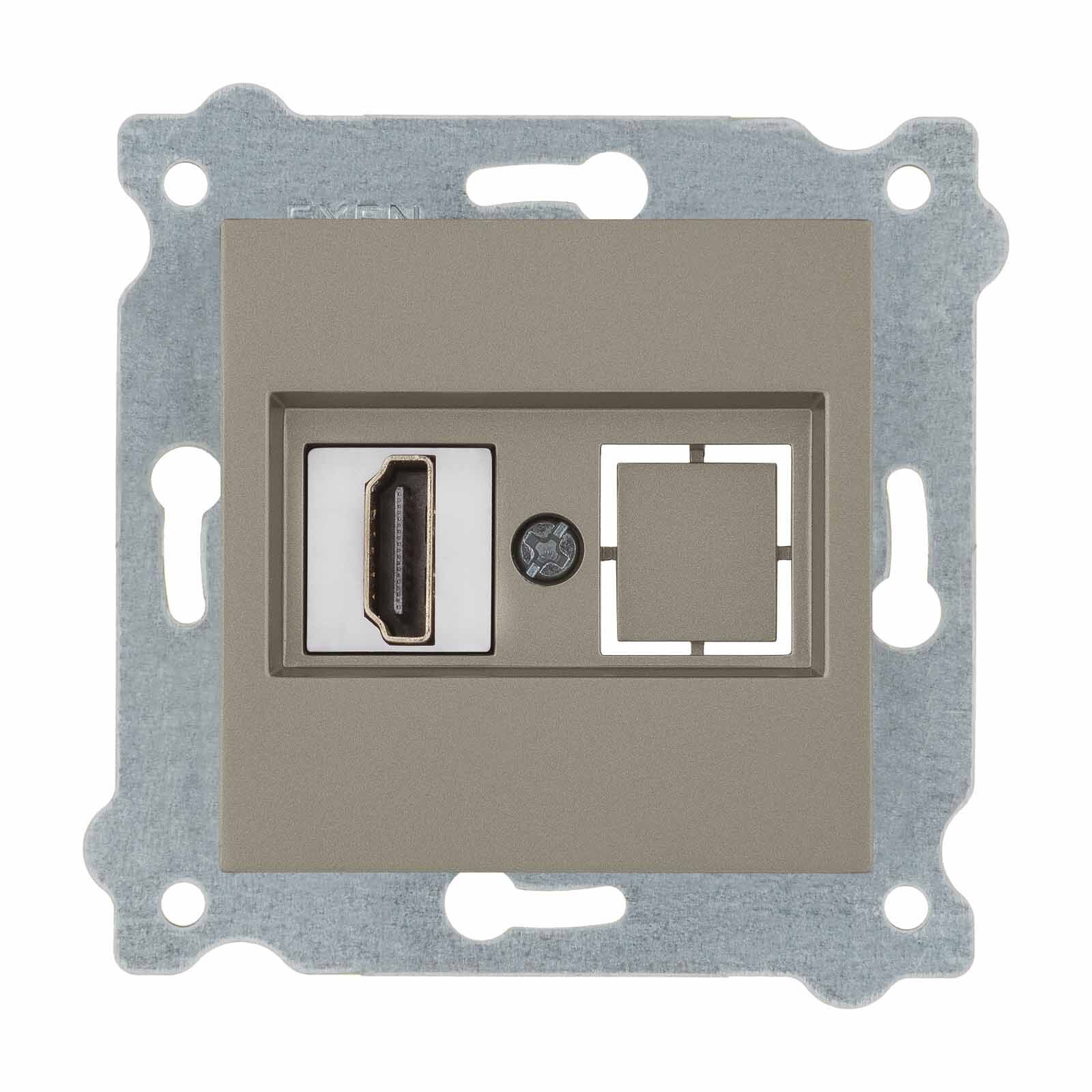 Exen Titanyum Modül+Kapak  Hdmi Priz Jakli