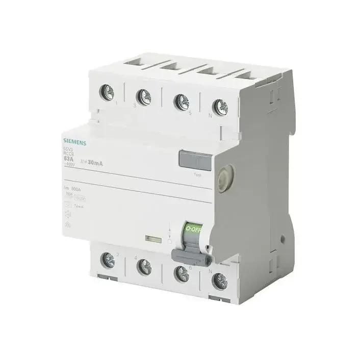 Siemens Kaçak Akim Koruma Rölesi 25A; 400V; 300Ma; Trifaze; 3Faz+Nötr; Selektif; 70Mm 5SV3642-8