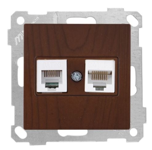 Mutlusan Tlf Data Priz  Rj12 Cat5E  Ceviz - 2100 139 0157
