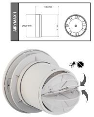 HOROZ 502-200-100 Airymax-4 Plastik Fan 100Ø Beyaz H-502-200-100