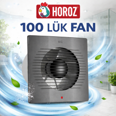 HOROZ 500-110-100 Plastik Fan Felix 100Ø Füme H-500-110-100