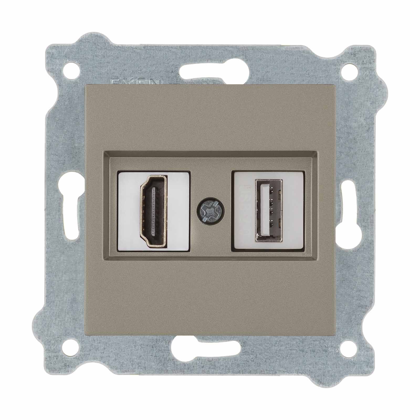 Exen Titanyum Modül+Kapak  Hdmi+Usb Prizi Jakli (Sarj Edemez)