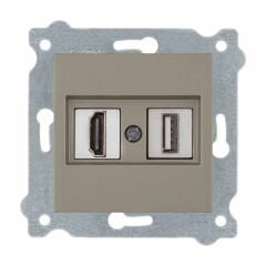 Exen Titanyum Modül+Kapak  Hdmi+Usb Prizi Jakli (Sarj Edemez)