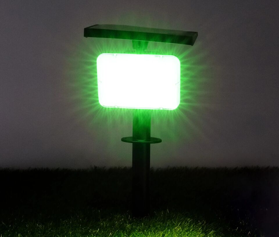 ACK Solar Led Çim Armatürü Kazıklı 8W/H Yeşil AG60-01851