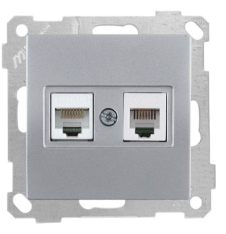 Mutlusan Tlf Data Priz  Rj12 Cat5E  İnox - 2100 139 0182