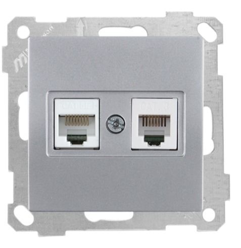 Mutlusan Tlf Data Priz  Rj12 Cat5E  İnox - 2100 139 0182