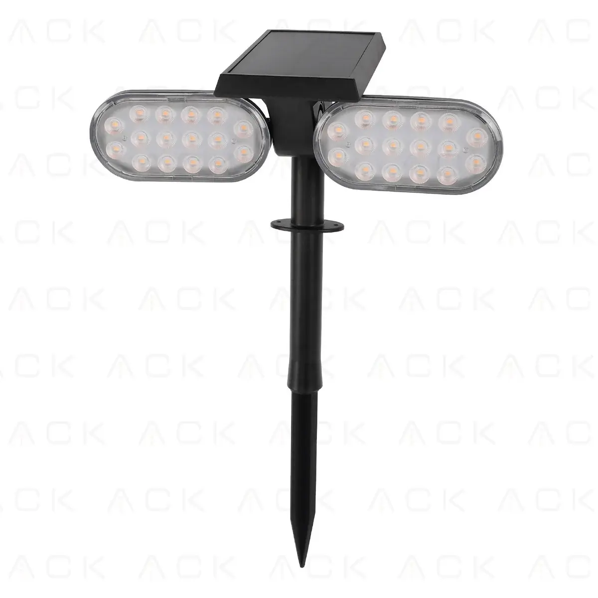 ACK Solar Led Çim Armatürü Kazıklı 8W/H 3000K İkili AG60-02801