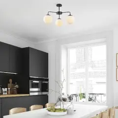 Aydinlatmadunyam Plafonyer BlackCream Viran-11006