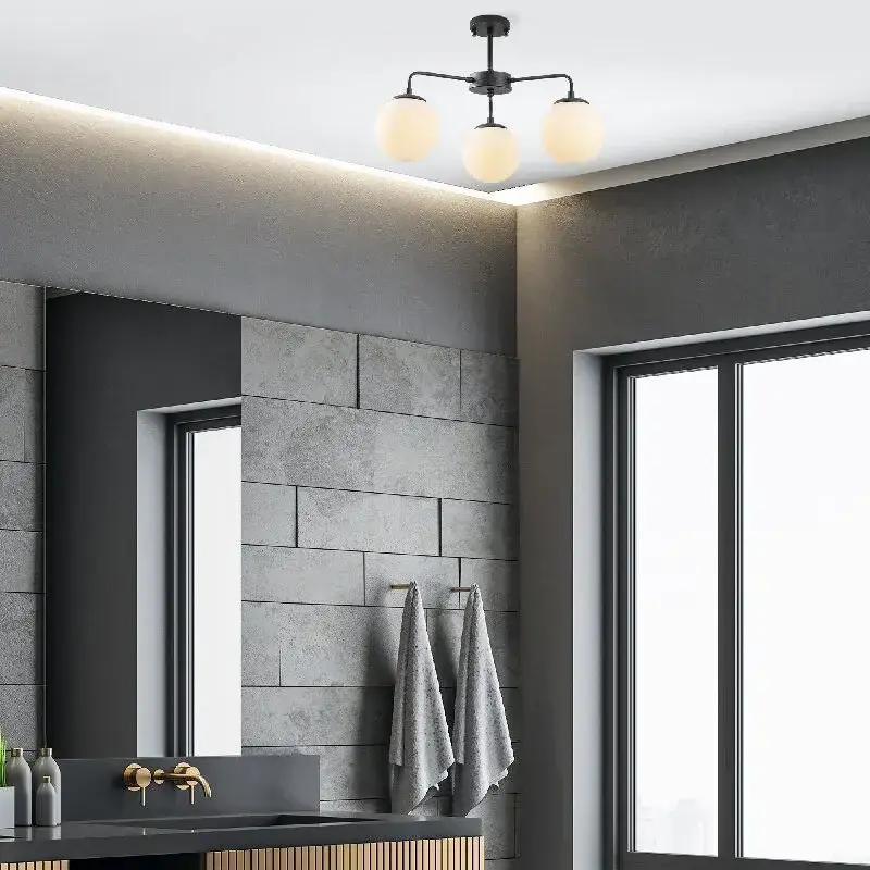 Aydinlatmadunyam Plafonyer BlackCream Viran-11006