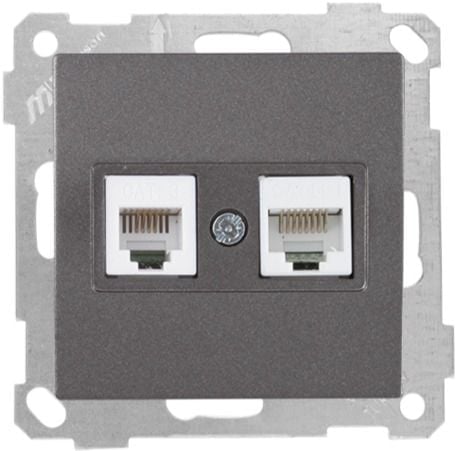 Mutlusan Telefon Data Prizi  Rj12 Cat5E  Füme - 2100 139 0195