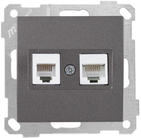 Mutlusan Telefon Data Prizi  Rj12 Cat5E  Füme - 2100 139 0195