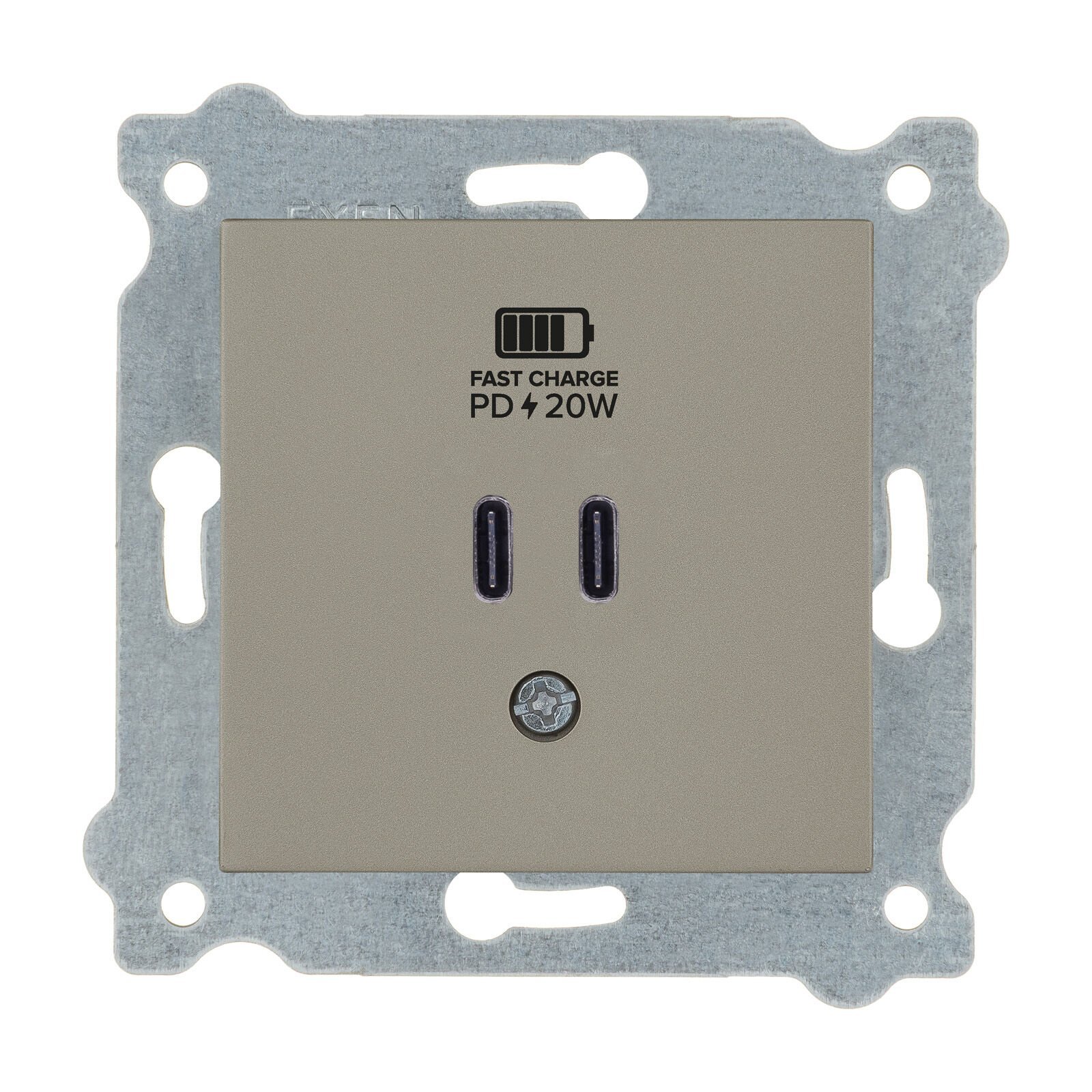 Exen Titanyum Modül+Kapak  2X Usb Sarj Prizi Type-C