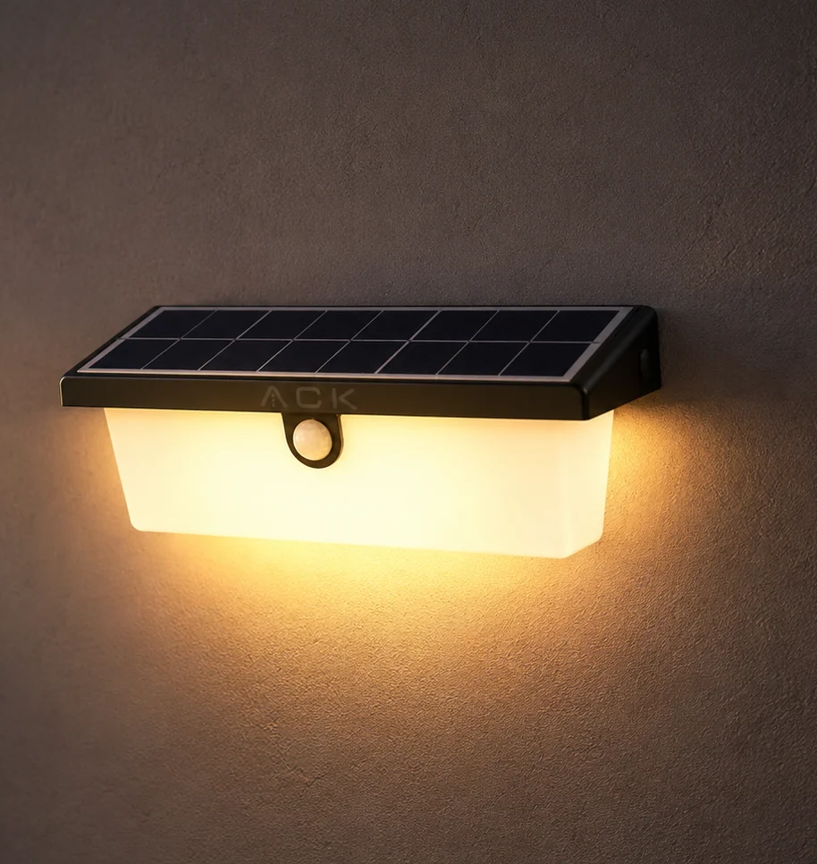 ACK Solar Led Duvar Apliği Dimli  Siyah Ip54 211Mmx112Mmx120Mm AG60-03851 en uygun fiyatlı satıcı