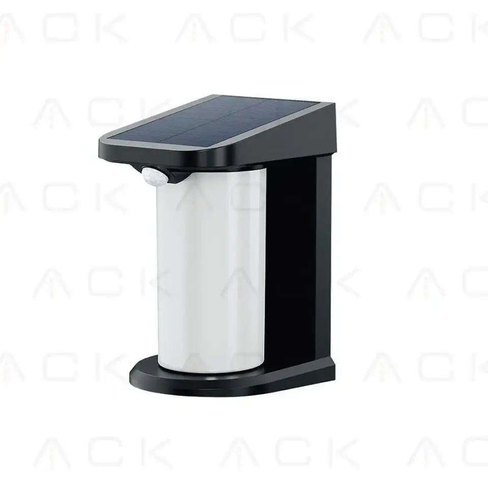 ACK Solar Led Duvar Apliği Dimli  Siyah Ip54 127Mmx105Mmx179Mm AG60-04851