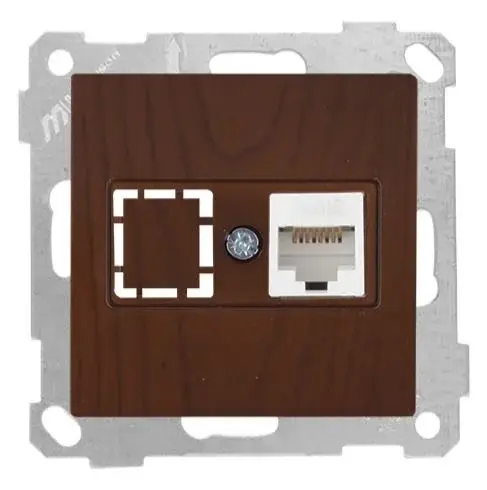 Mutlusan Data Prizi 1*Rj45  Cat6  Ceviz - 2100 140 0157