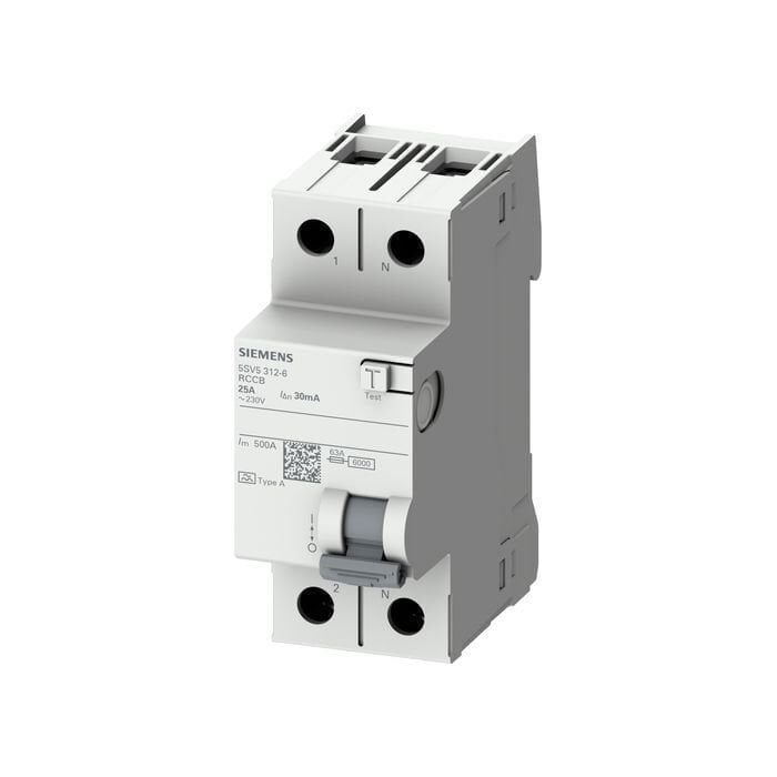 Siemens 1 x 25 30 mA Kaçak Akım Rolesi Monofaze